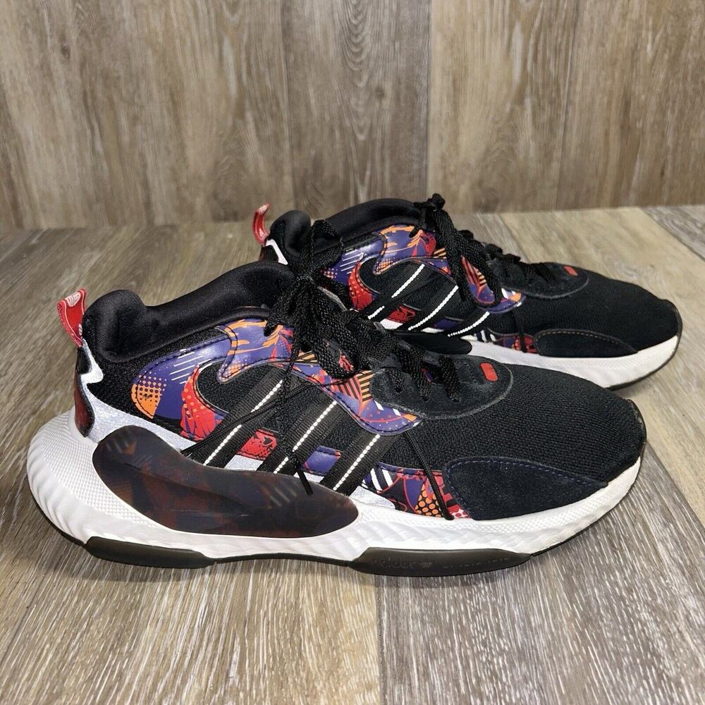 Adidas Originals Men’s US Size 7 Hi-Tail Black Red Orange Purple H69047 Shoes